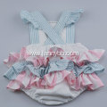 Baby Clothes Cotton&Linen Ruffled Romper for Girl 12M-4T